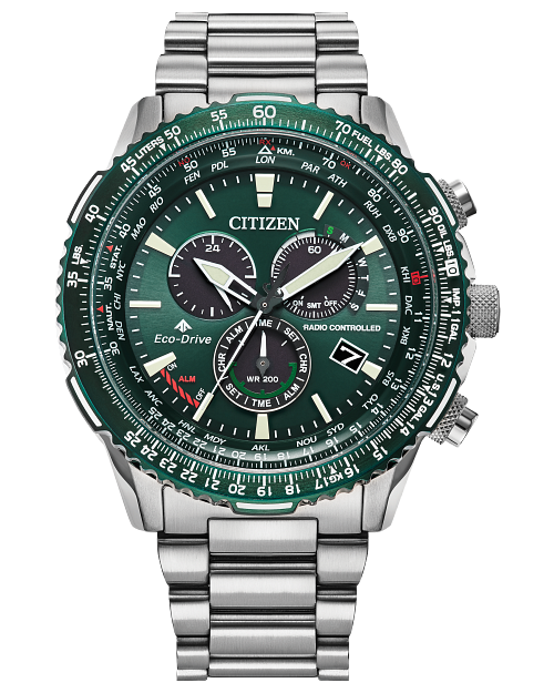 Promaster Air A-T Green Dial Stainless Steel Bracelet CB5004-59W